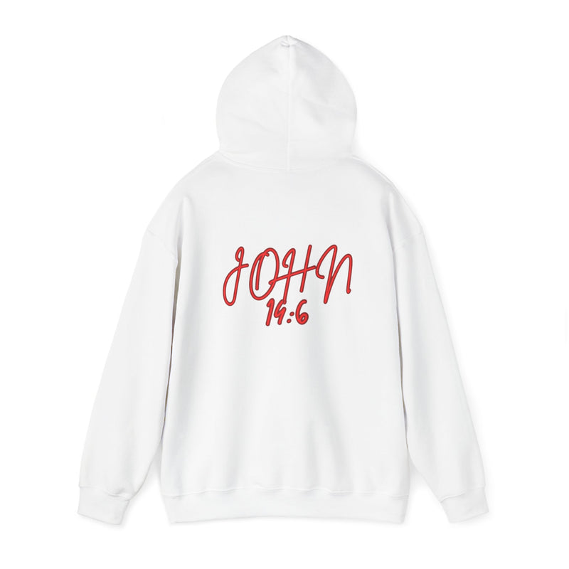 White Heavy Blend™ J.I.T.W Hooded Sweatshirt