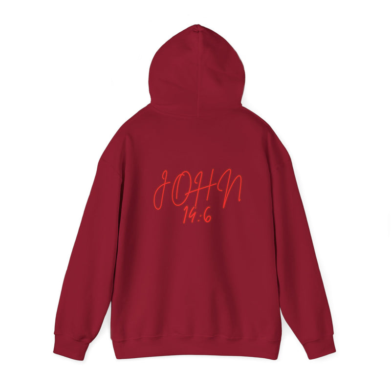 Red Heavy Blend™ J.I.T.W Hooded Sweatshirt