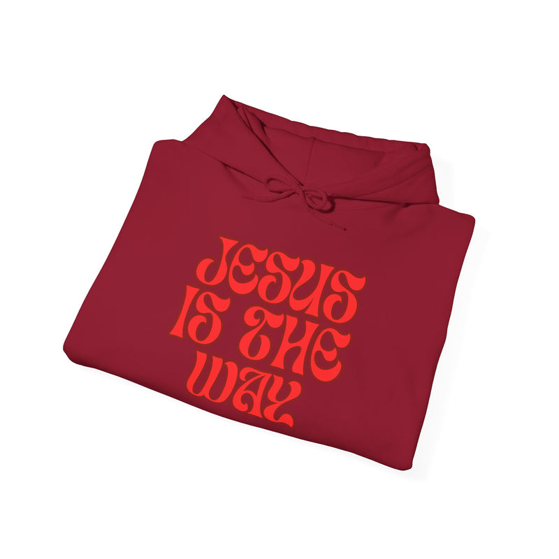 Red Heavy Blend™ J.I.T.W Hooded Sweatshirt