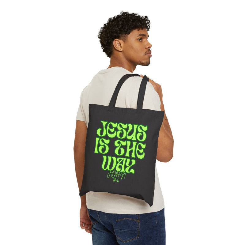 Dark Cotton Canvas Bible Tote Bag