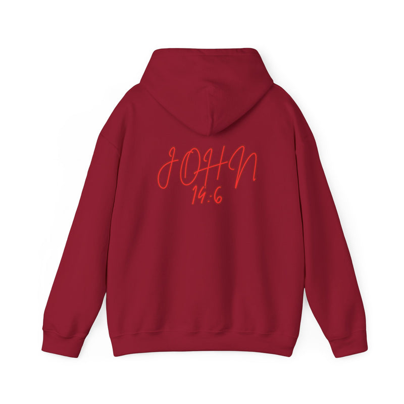 Red Heavy Blend™ J.I.T.W Hooded Sweatshirt