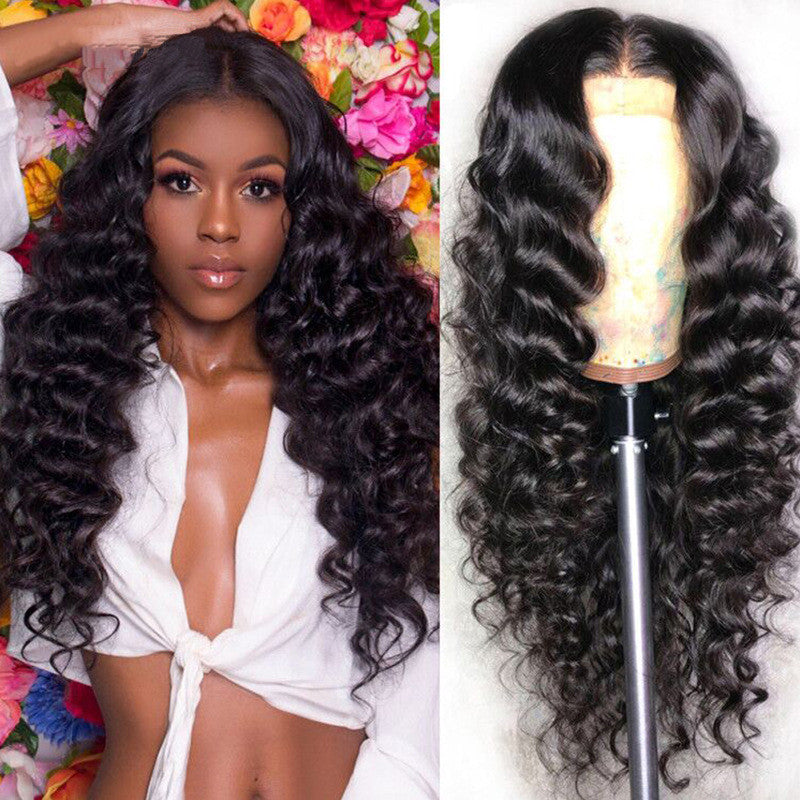 Human Hair Loose Deep Lace Frontal Wig – 13x4