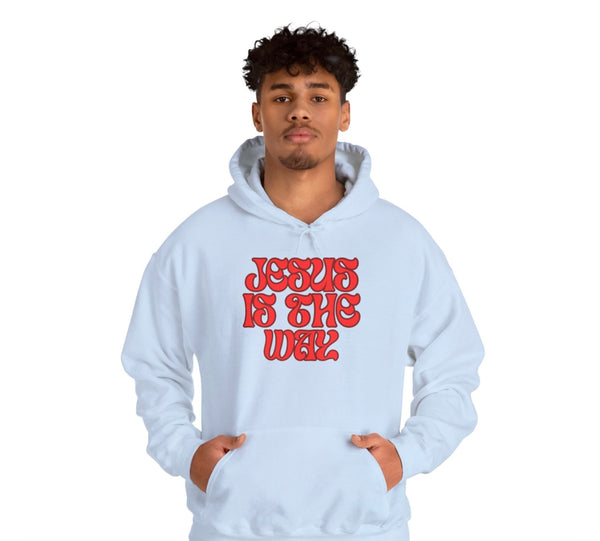 Powder Blue Unisex Jesus Is The Way Hoodie