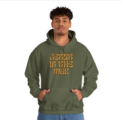 Men’s Swamp Green Jesus Is The Way Hoodie