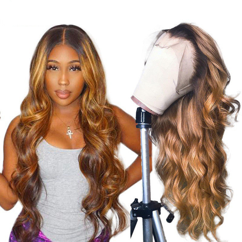 Ombre Lace Front Wig – Remy Human Hair, Colorful