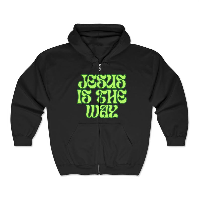 Dark Unisex Jesus Is The Way Hoodie